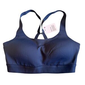 Lululemon Fine Form Bra 34C Navy Blue Sports Bra Athletic Gym Fitness NWT W2BINS